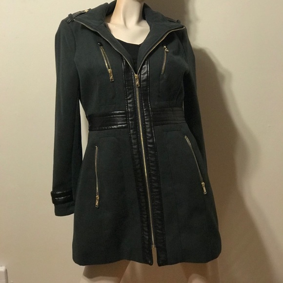 M60 Miss Sixty Green Wool Coat - Picture 2 of 4